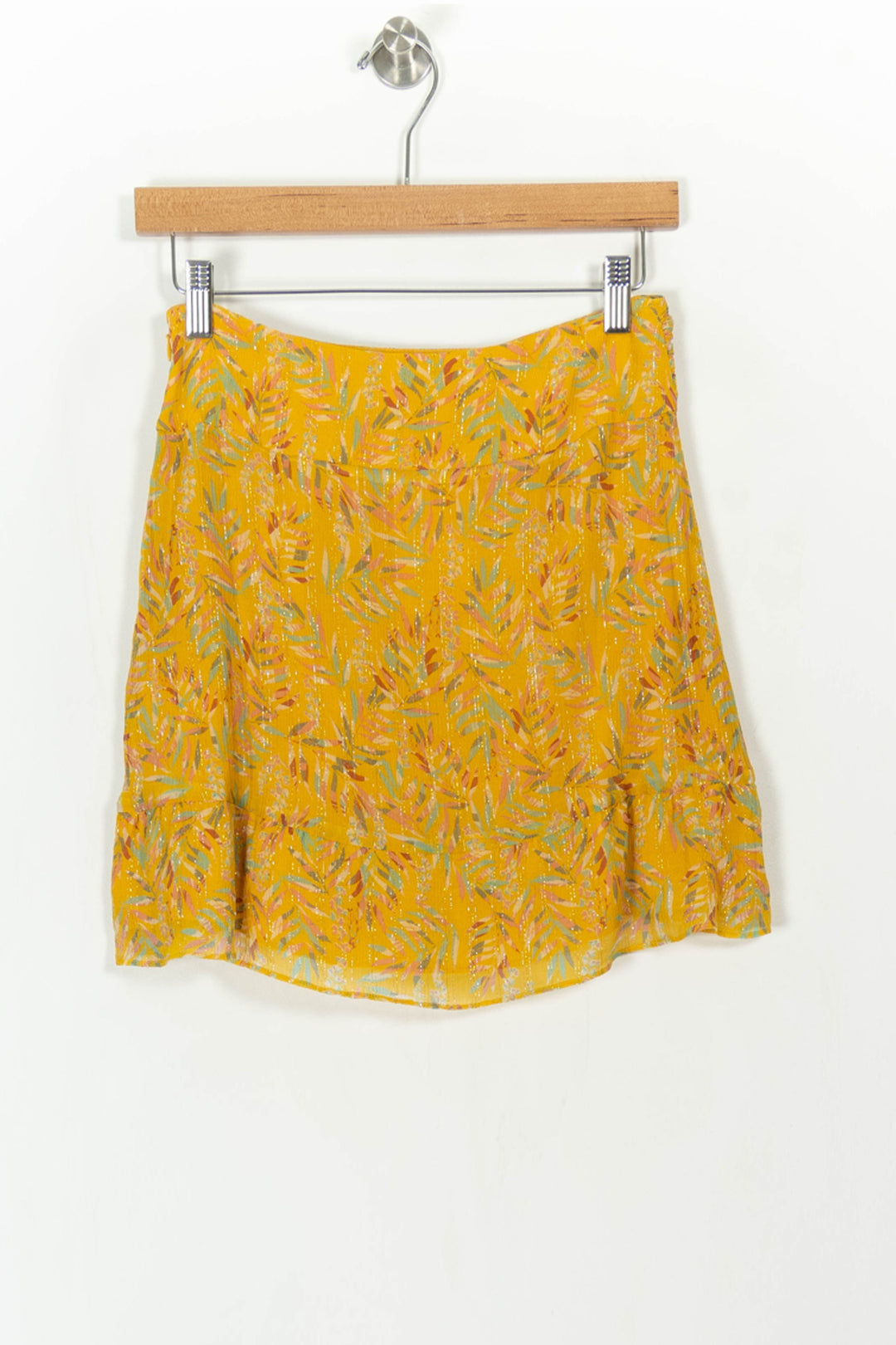 Jupe Portefeuille Jaune - Taille S/36 de la marque Sézane | PARAD108670 - Vendu par Paradigme - Image 4