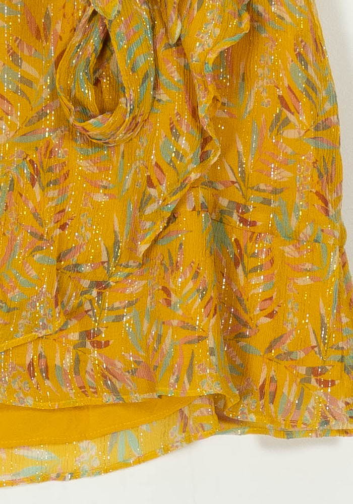 Jupe Portefeuille Jaune - Taille S/36 de la marque Sézane | PARAD108670 - Vendu par Paradigme - Image 3