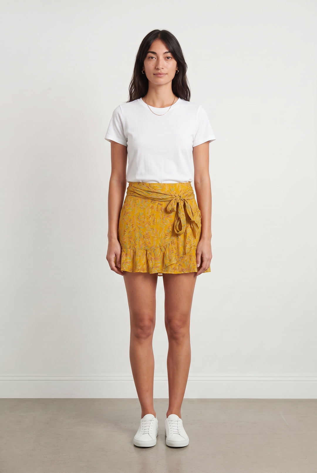 Jupe Portefeuille Jaune - Taille S/36 de la marque Sézane | PARAD108670 - Vendu par Paradigme - Image 1