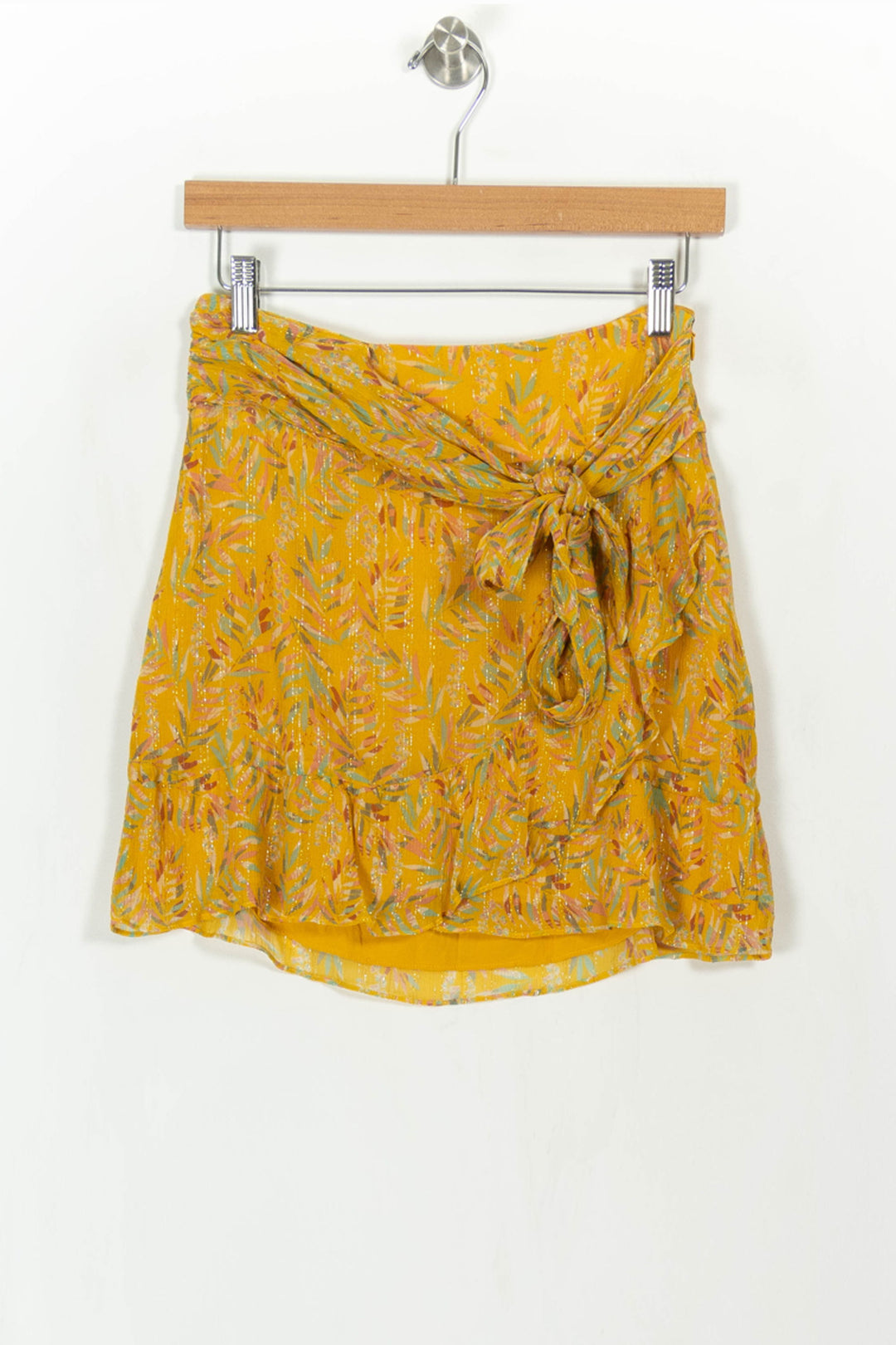 Jupe Portefeuille Jaune - Taille S/36 de la marque Sézane | PARAD108670 - Vendu par Paradigme - Image 2
