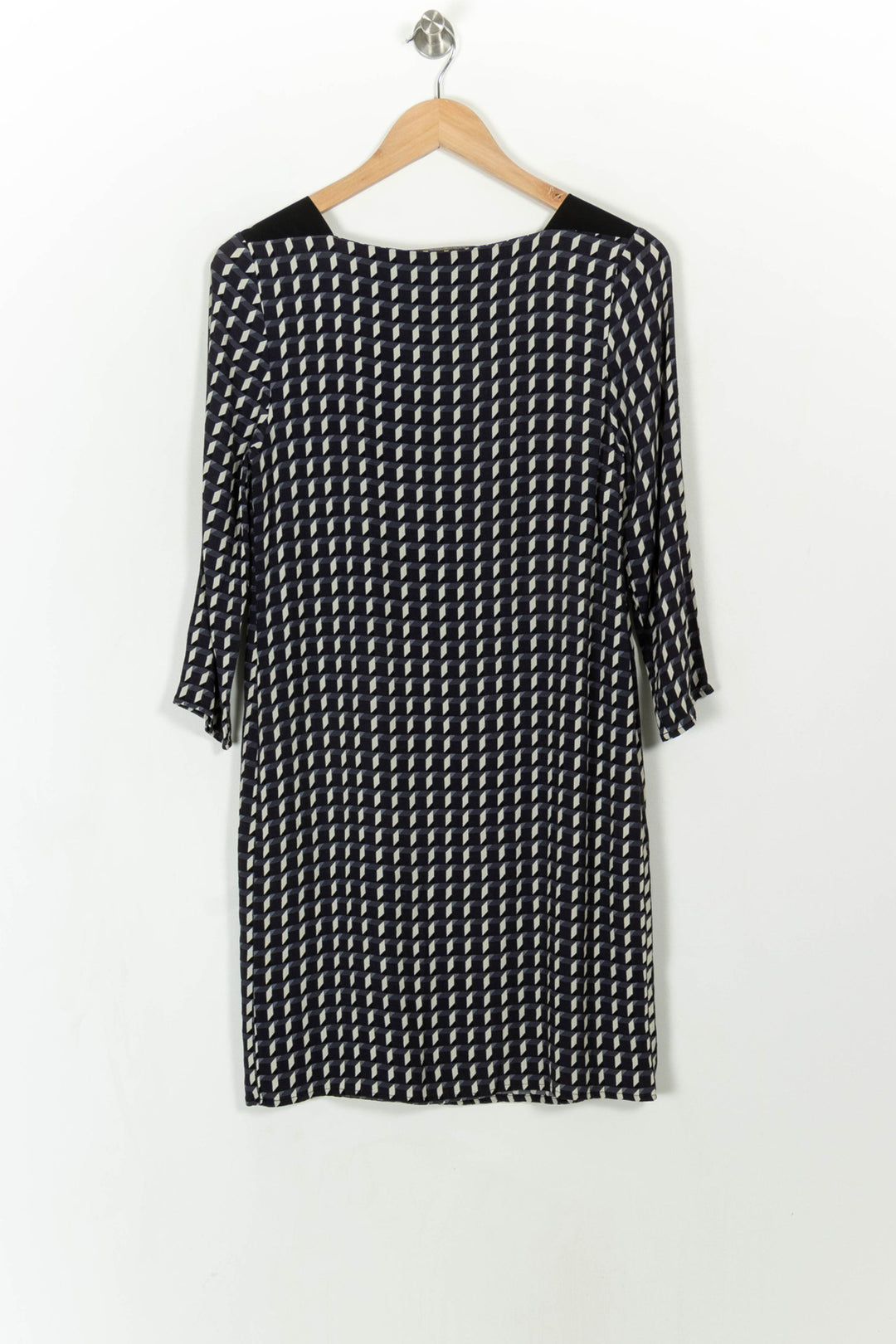 Robe Droite Bleue et Blanche - Taille S/36 de la marque La Fée Maraboutée | PARAD108671 - Vendu par Paradigme - Image 4