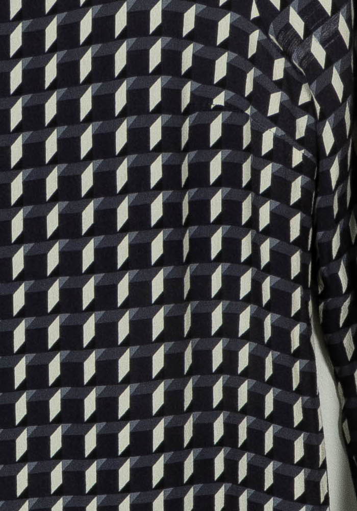 Robe Droite Bleue et Blanche - Taille S/36 de la marque La Fée Maraboutée | PARAD108671 - Vendu par Paradigme - Image 3