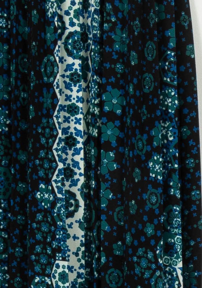 Jupe Longue Bleue et Noire - Taille S/36 de la marque La Fée Maraboutée | PARAD108673 - Vendu par Paradigme - Image 3