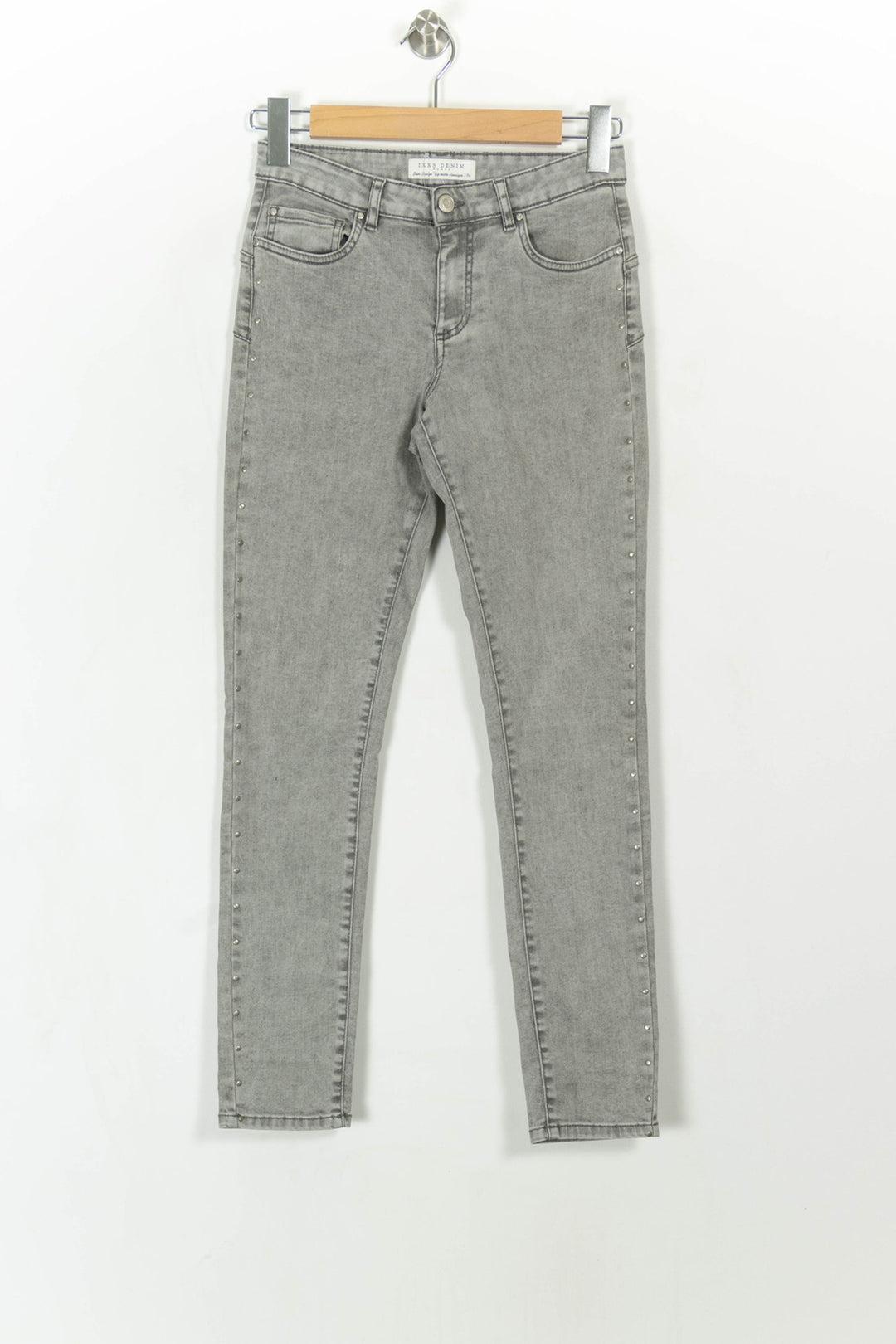Jean Skinny Gris - Taille S/36 de la marque IKKS | PARAD108674 - Vendu par Paradigme - Image 2