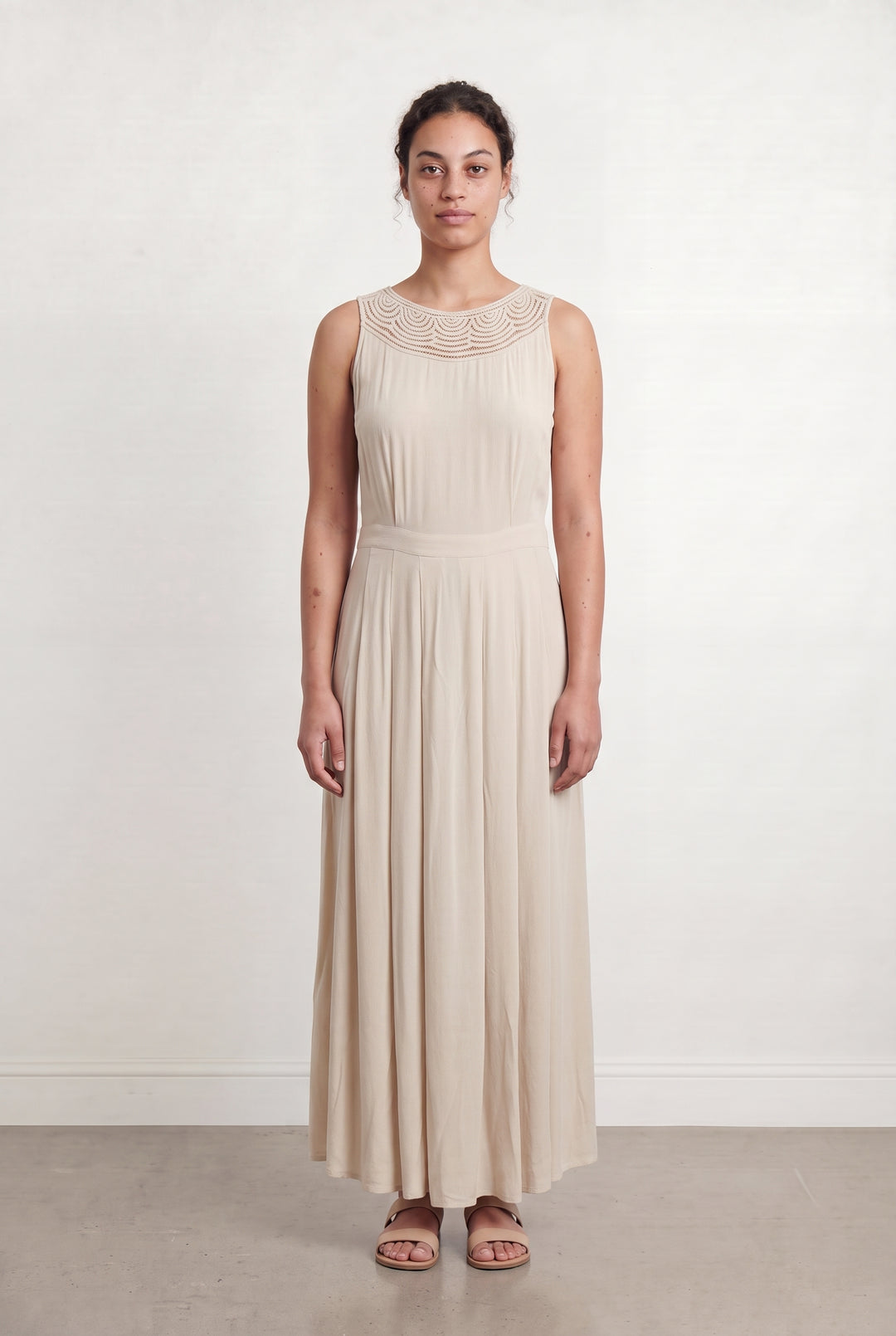 Robe longue beige - Taille L/40 de la marque Gerard Darel | PARAD108680 - Vendu par Paradigme - Image 1