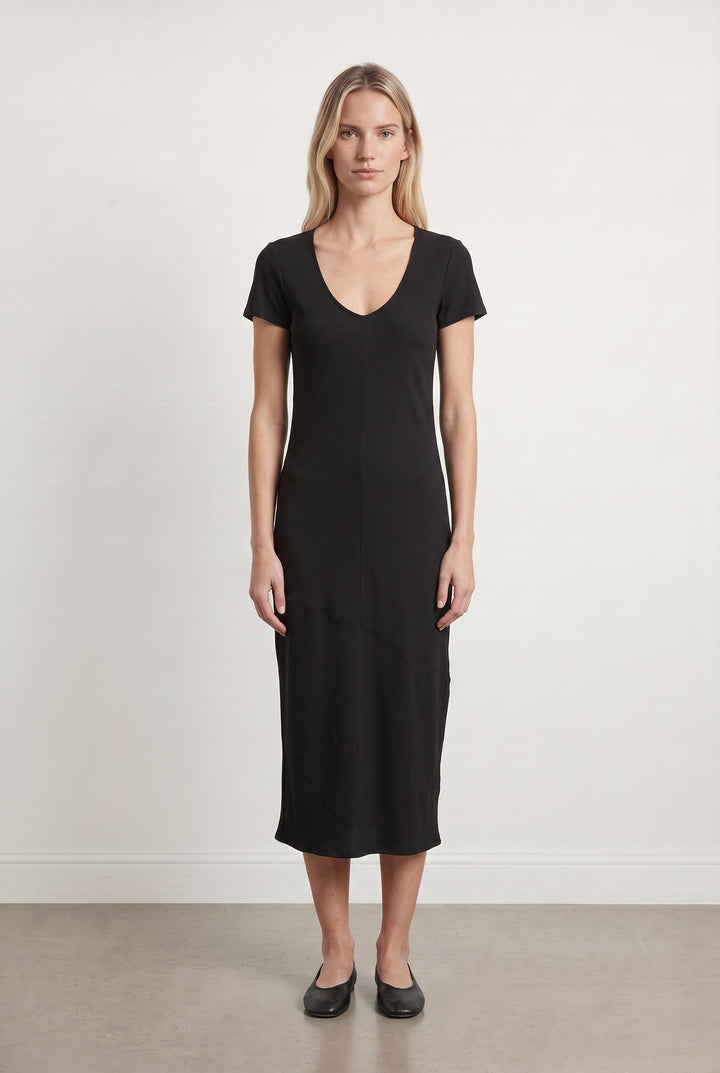 Robe Midi Noire - Taille XS/34 de la marque IKKS | PARAD108683 - Vendu par Paradigme - Image 1