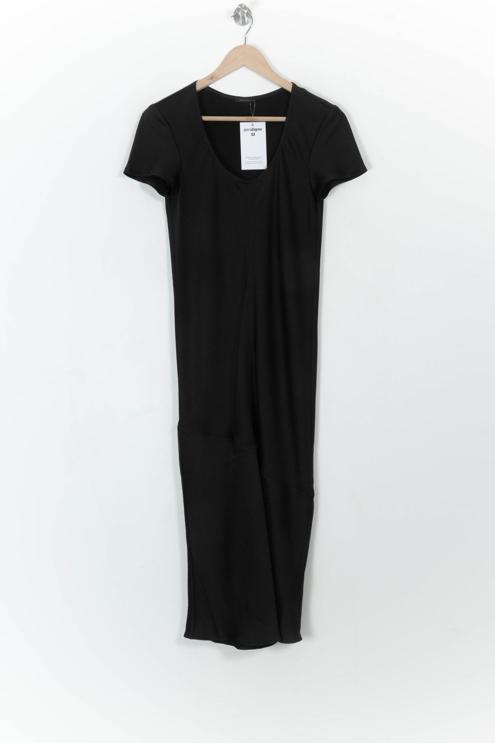 Robe Midi Noire - Taille XS/34 de la marque IKKS | PARAD108683 - Vendu par Paradigme - Image 2
