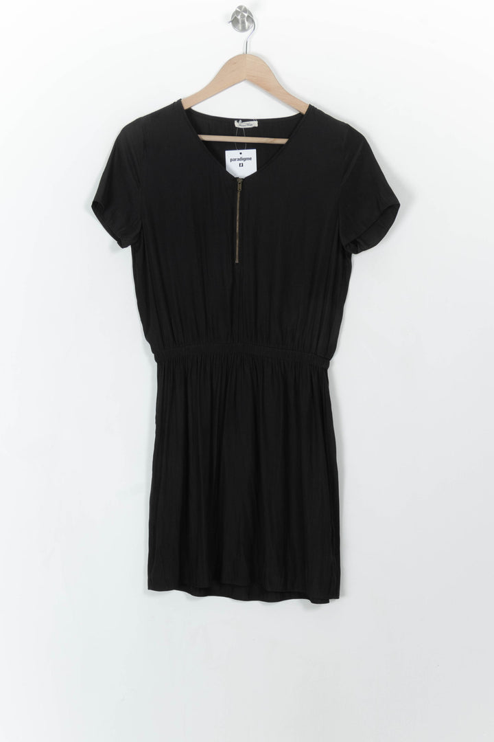 Robe Courte Noire - Taille S/36 de la marque American Vintage | PARAD108685 - Vendu par Paradigme - Image 2