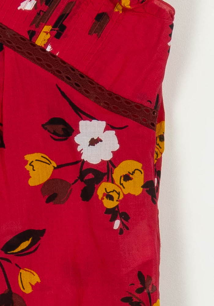 Blouse Rouge et Jaune - Taille S/36 de la marque Caroll | PARAD108687 - Vendu par Paradigme - Image 3