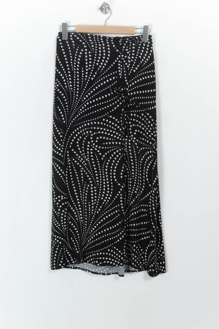 Jupe Longue Noire et Blanche - Taille M/38 de la marque La Fée Maraboutée | PARAD108700 - Vendu par Paradigme - Image 2