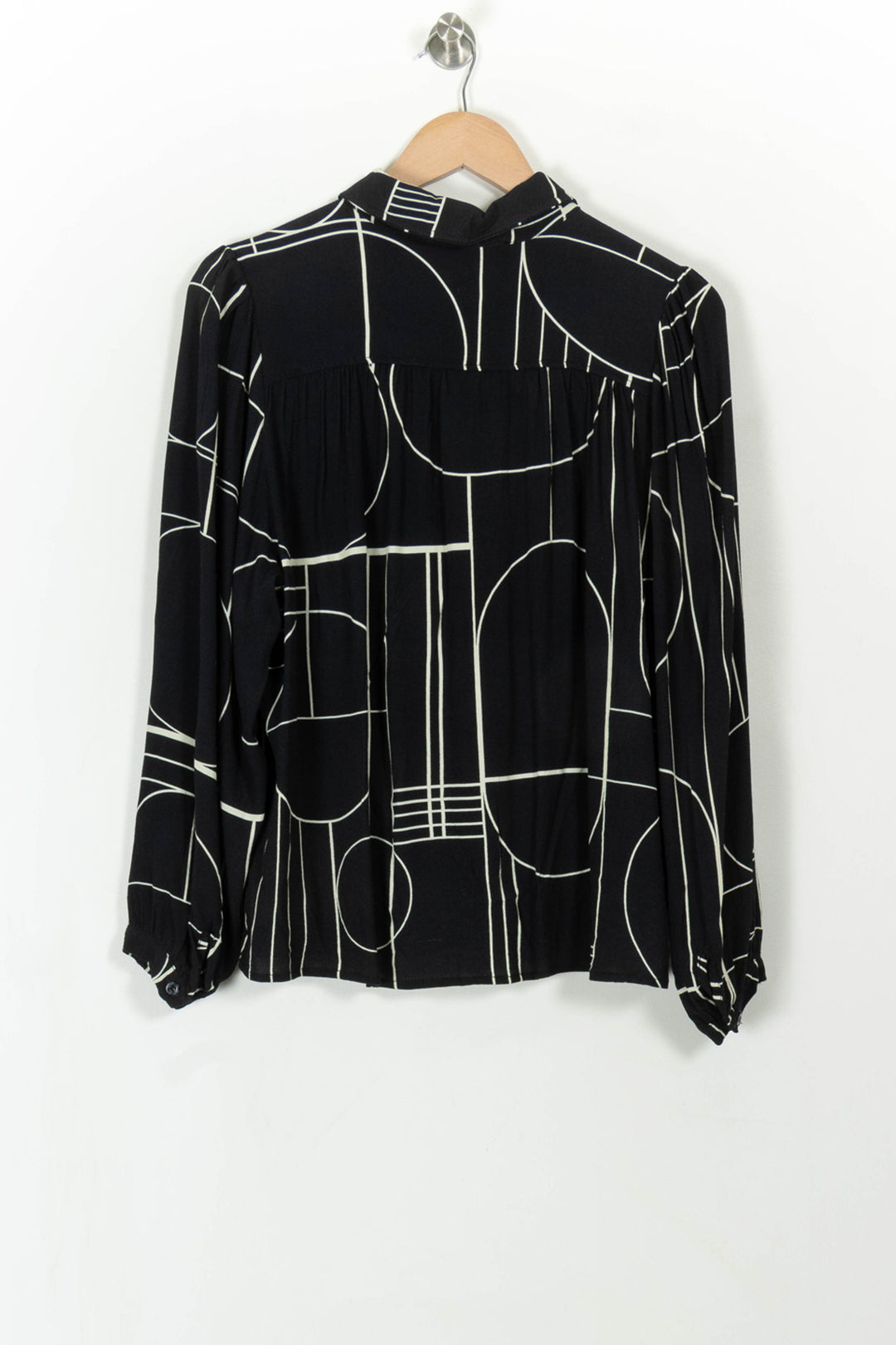 Chemisier Noir et Blanc - Taille L/40 de la marque La Fée Maraboutée | PARAD108702 - Vendu par Paradigme - Image 4