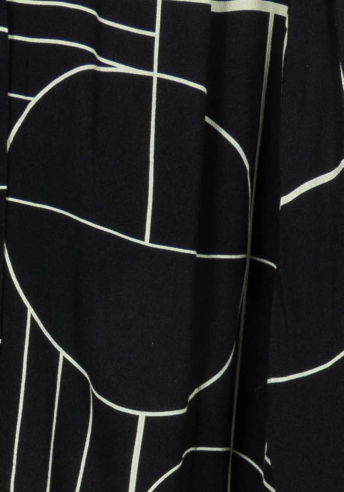 Chemisier Noir et Blanc - Taille L/40 de la marque La Fée Maraboutée | PARAD108702 - Vendu par Paradigme - Image 3