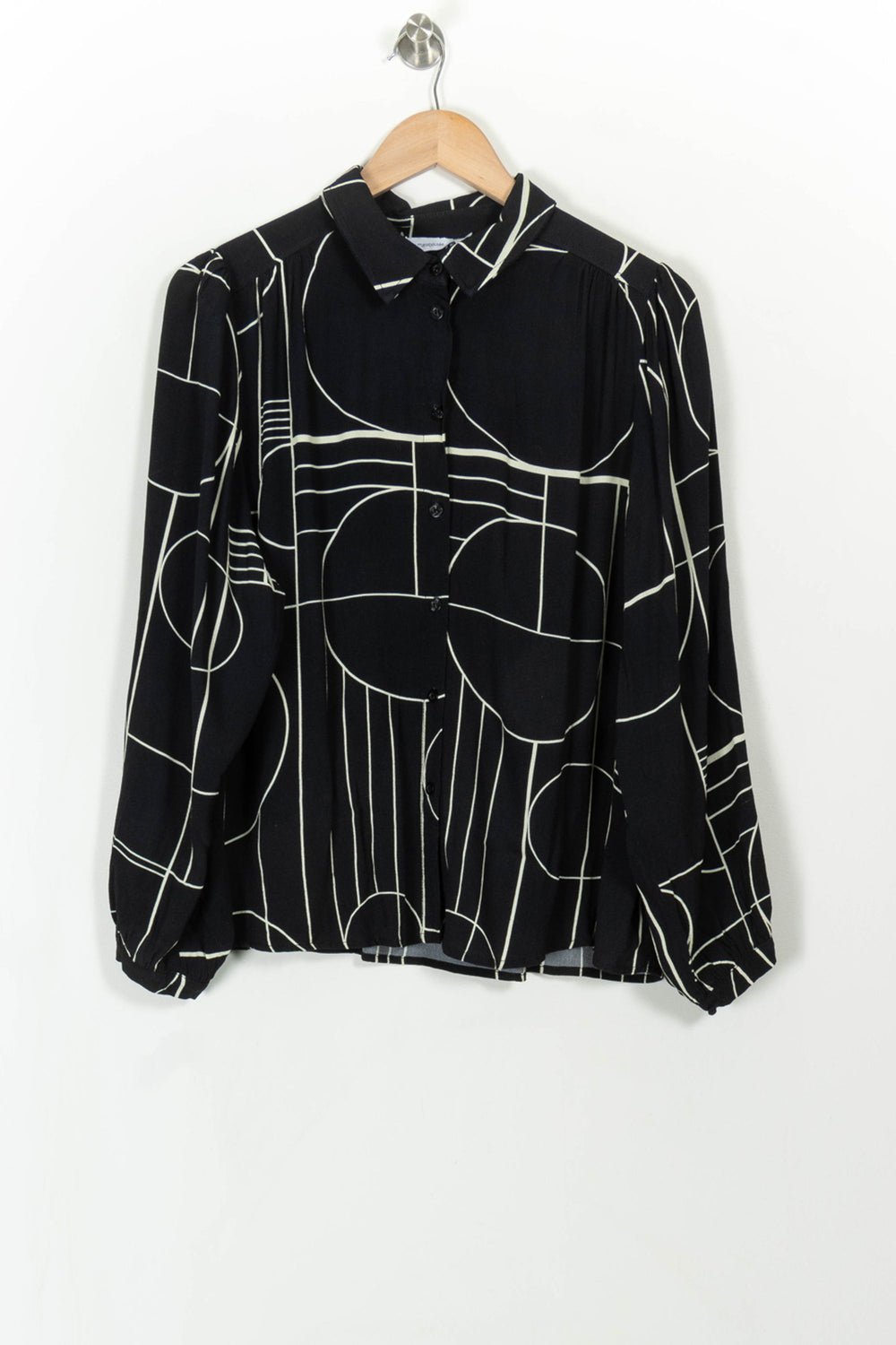 Chemisier Noir et Blanc - Taille L/40 de la marque La Fée Maraboutée | PARAD108702 - Vendu par Paradigme - Image 2
