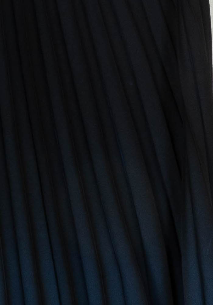 Jupe Plissée Noire et Bleue - Taille S/36 de la marque La Fée Maraboutée | PARAD108706 - Vendu par Paradigme - Image 3