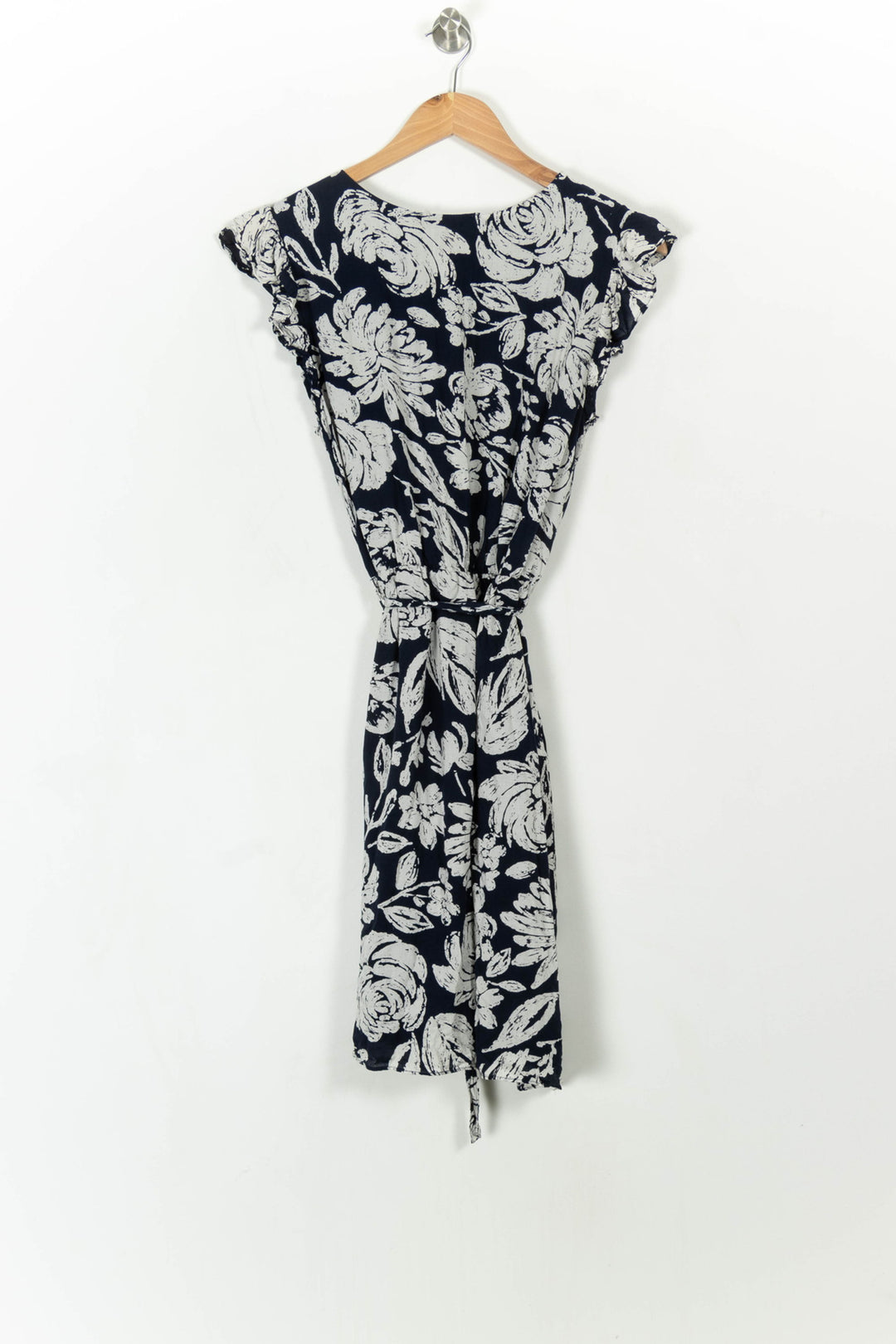 Robe Fleurie Bleue et Blanche - Taille S/36 de la marque Sud express | PARAD108709 - Vendu par Paradigme - Image 4