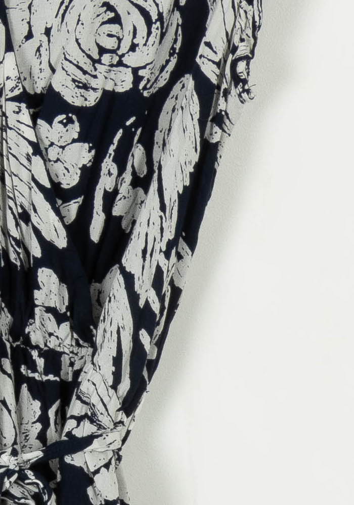 Robe Fleurie Bleue et Blanche - Taille S/36 de la marque Sud express | PARAD108709 - Vendu par Paradigme - Image 3