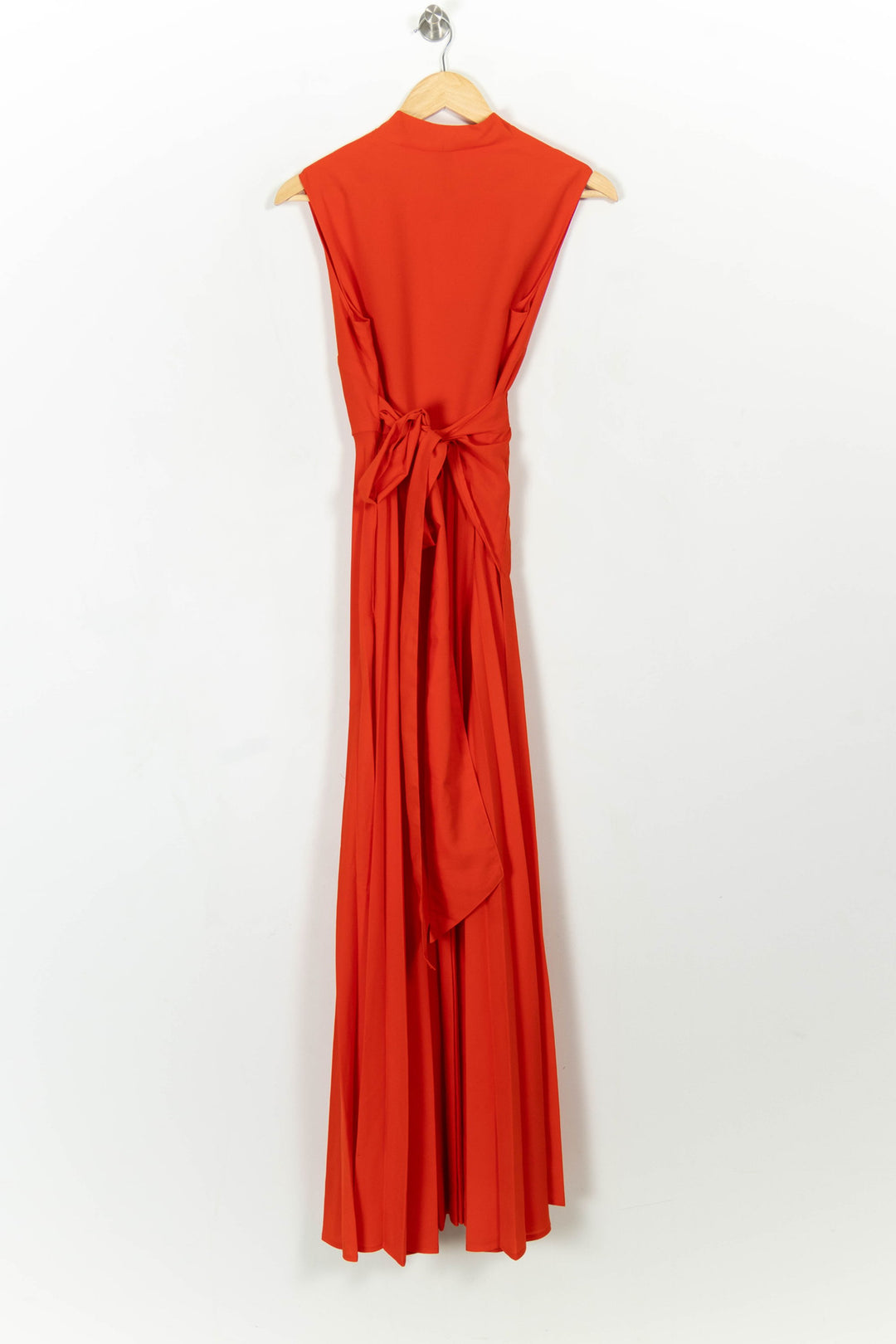 Robe Longue Orange - Taille M/38 de la marque Indies | PARAD108710 - Vendu par Paradigme - Image 4