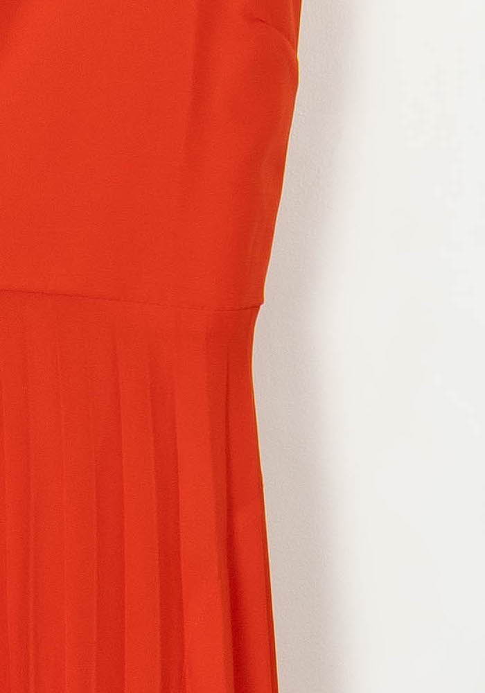 Robe Longue Orange - Taille M/38 de la marque Indies | PARAD108710 - Vendu par Paradigme - Image 3