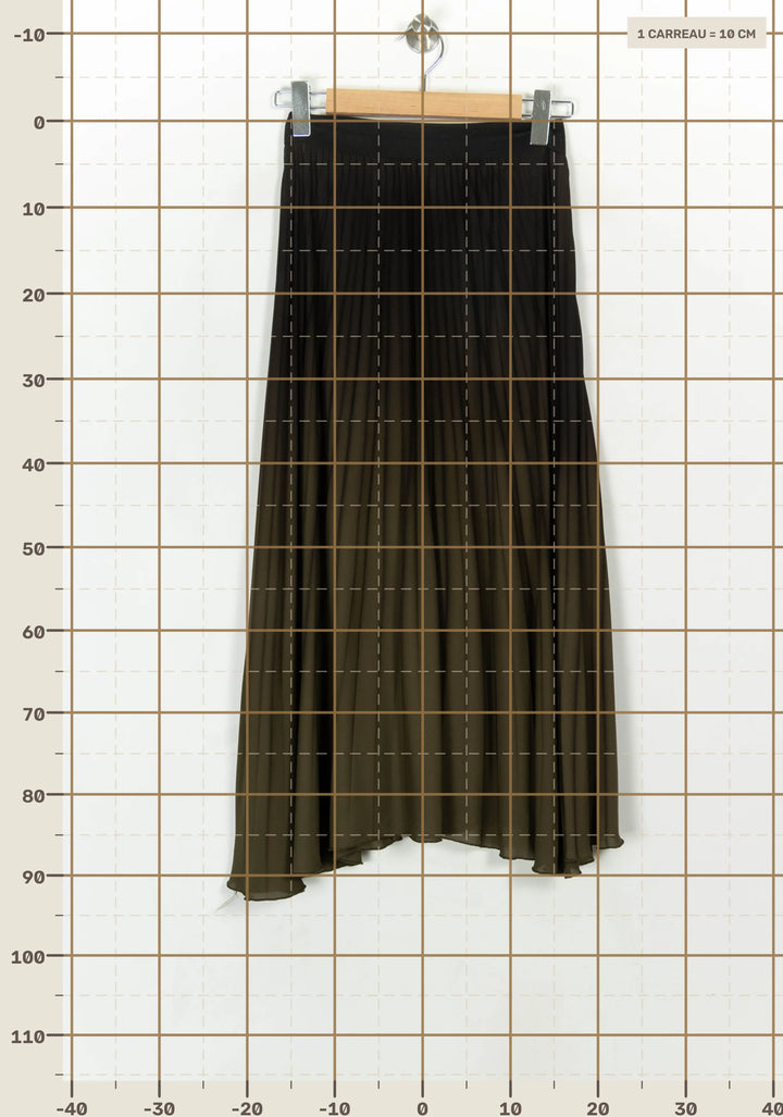 Jupe Plissée Verte - Taille S/36 de la marque La Fée Maraboutée | PARAD108711 - Vendu par Paradigme - Image 4