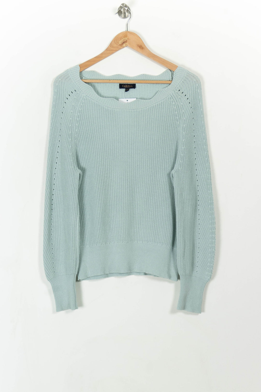 Pull Bleu - Taille S/36 de la marque Caroll | PARAD108718 - Vendu par Paradigme - Image 2