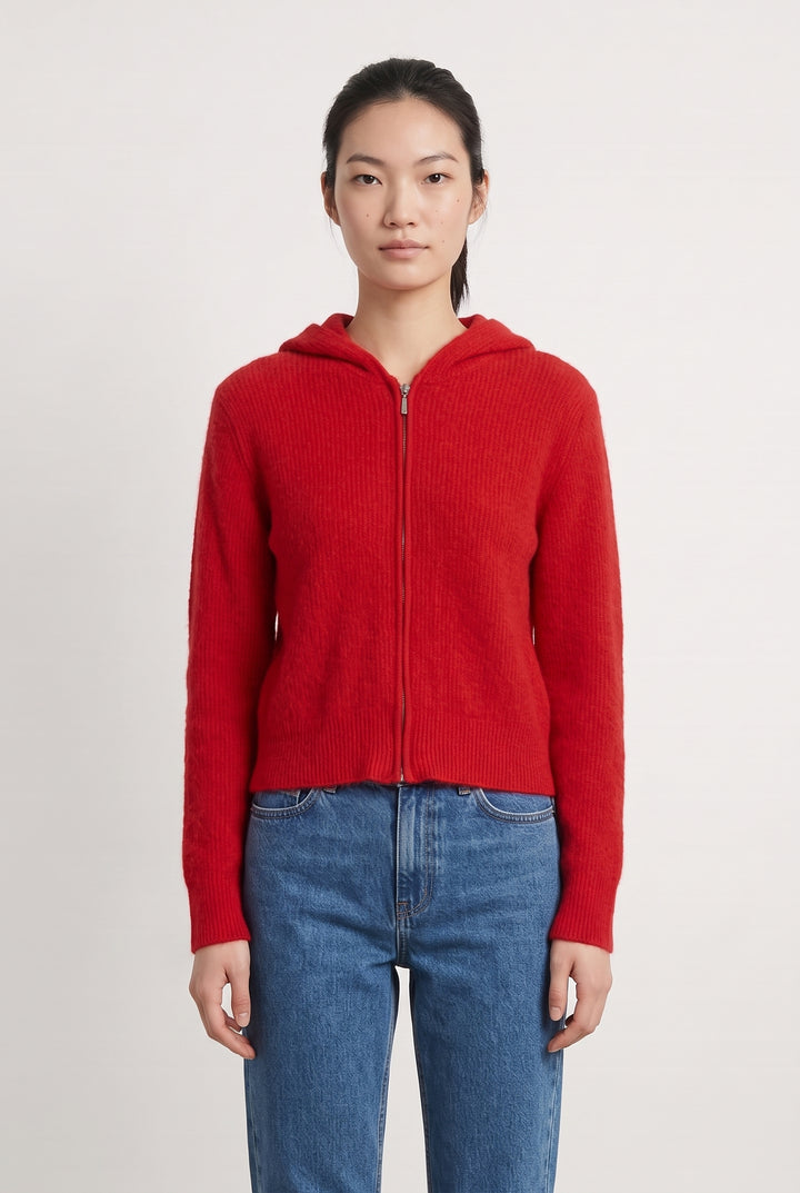 Gilet à Capuche Rouge - Taille M/38 de la marque Caroll | PARAD108723 - Vendu par Paradigme - Image 1