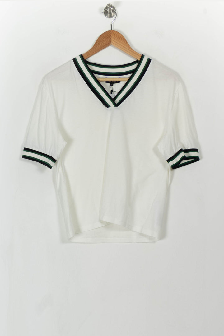 Tee-shirt Blanc - Taille S/36 de la marque Caroll | PARAD108725 - Vendu par Paradigme - Image 2