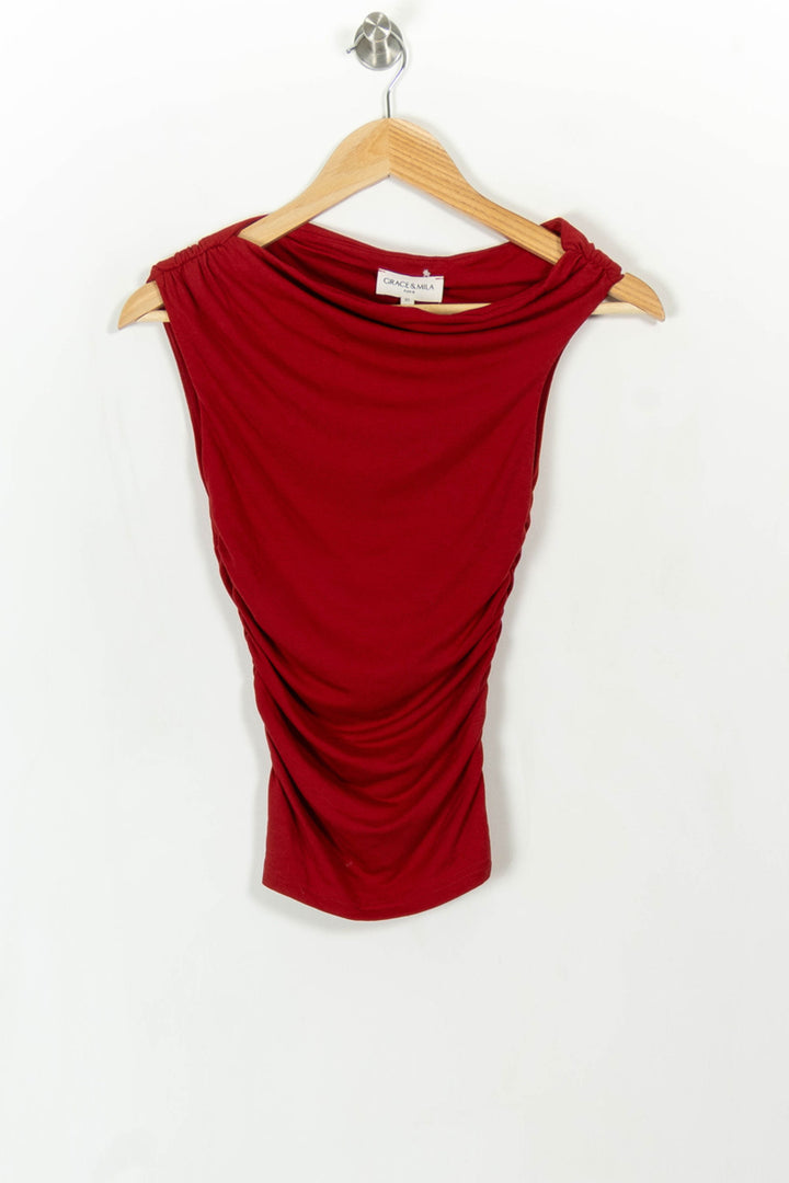 Top Rouge - Taille XS/34 de la marque Grace & Mila | PARAD108731 - Vendu par Paradigme - Image 2