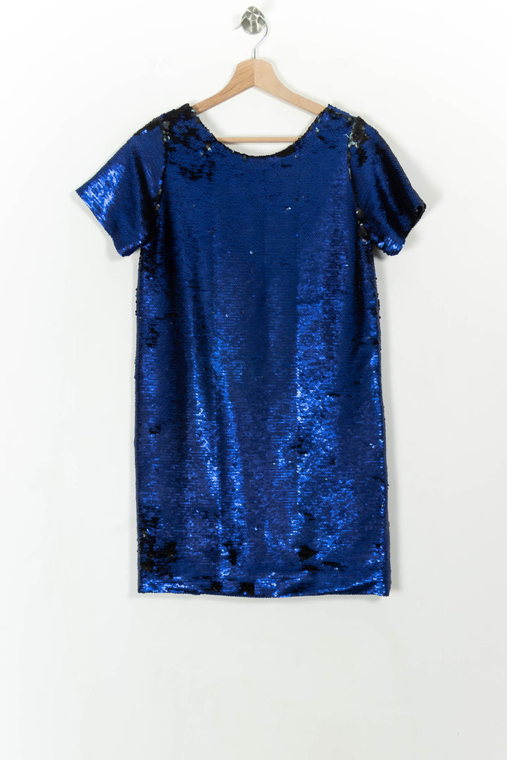 Robe Courte Bleue - Taille XS/34 de la marque Maison Guillemette | PARAD108732 - Vendu par Paradigme - Image 2