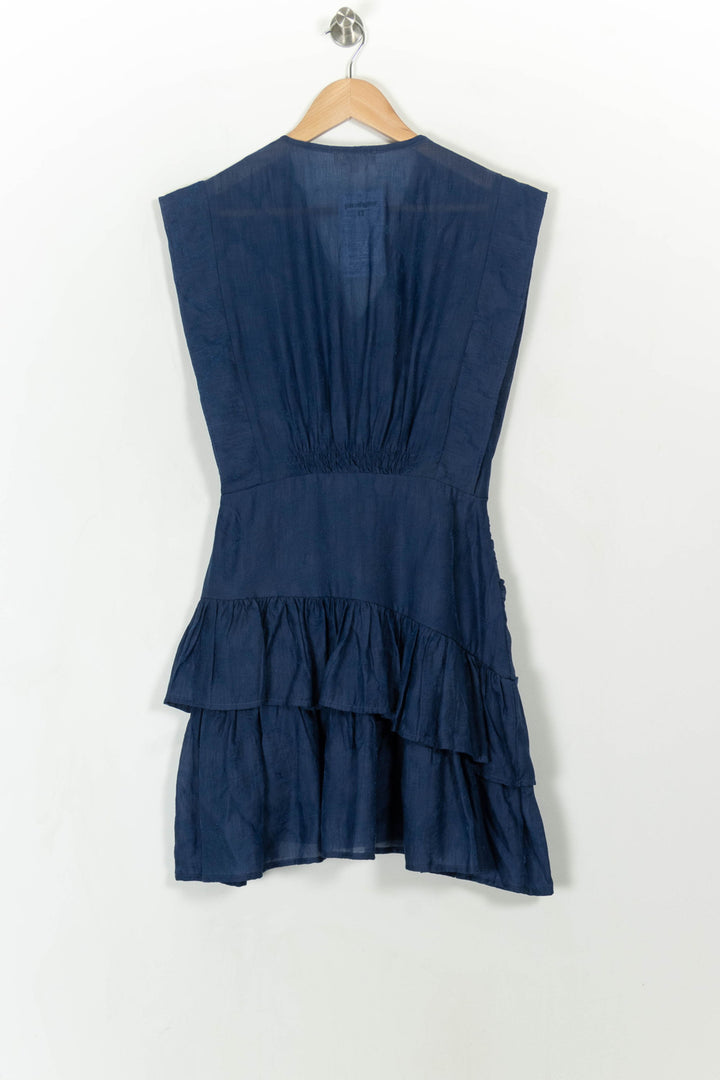 Robe Volantée Bleue - Taille XS/34 de la marque Suncoo | PARAD108734 - Vendu par Paradigme - Image 4