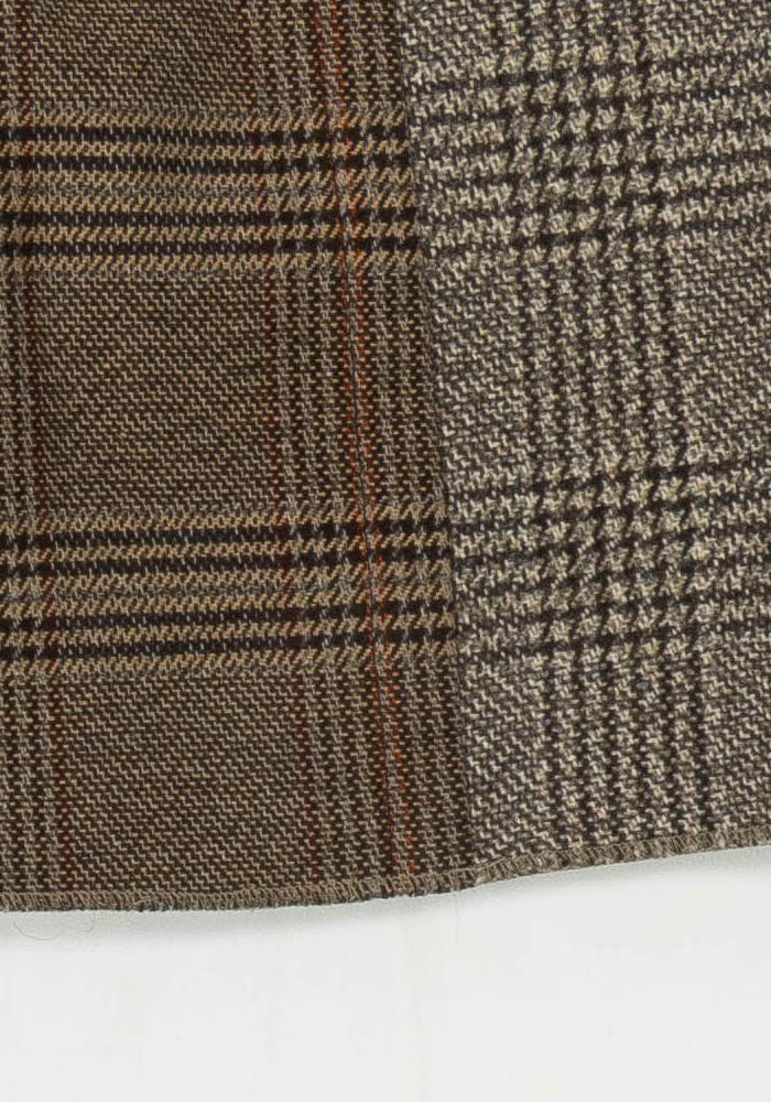 Jupe Écossaise Beige et Marron - Taille L/40 de la marque Sandro | PARAD108741 - Vendu par Paradigme - Image 3