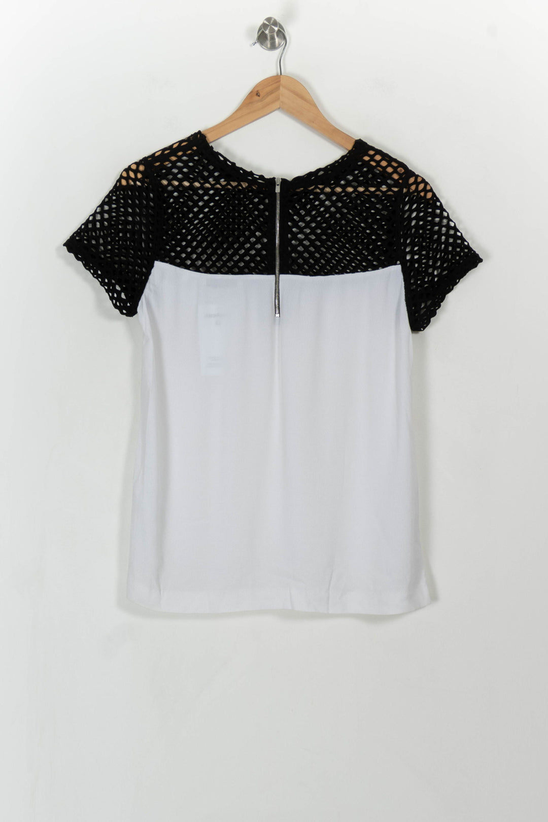 Blouse Blanche et Noire - Taille L/40 de la marque Sandro | PARAD108746 - Vendu par Paradigme - Image 4