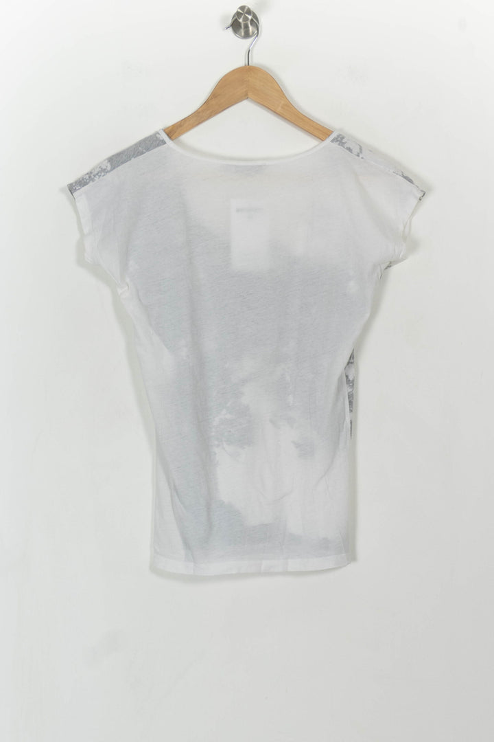 Tee-shirt Gris et Blanc - Taille S/36 de la marque Kookai | PARAD108751 - Vendu par Paradigme - Image 4