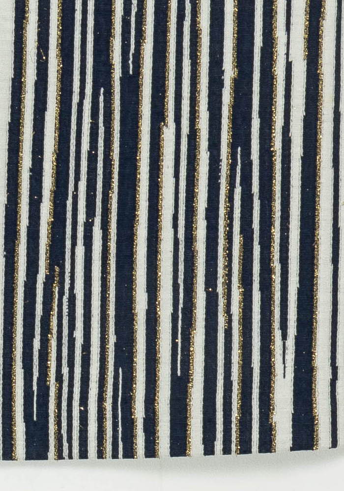 Jupe Droite Bleu et Blanche - Taille S/36 de la marque La Fée Maraboutée | PARAD108756 - Vendu par Paradigme - Image 3