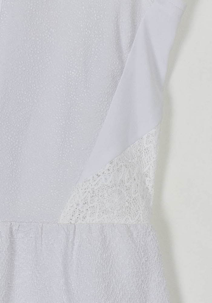 Robe Dentelle Blanche - Taille S/36 de la marque The Kooples | PARAD108759 - Vendu par Paradigme - Image 3