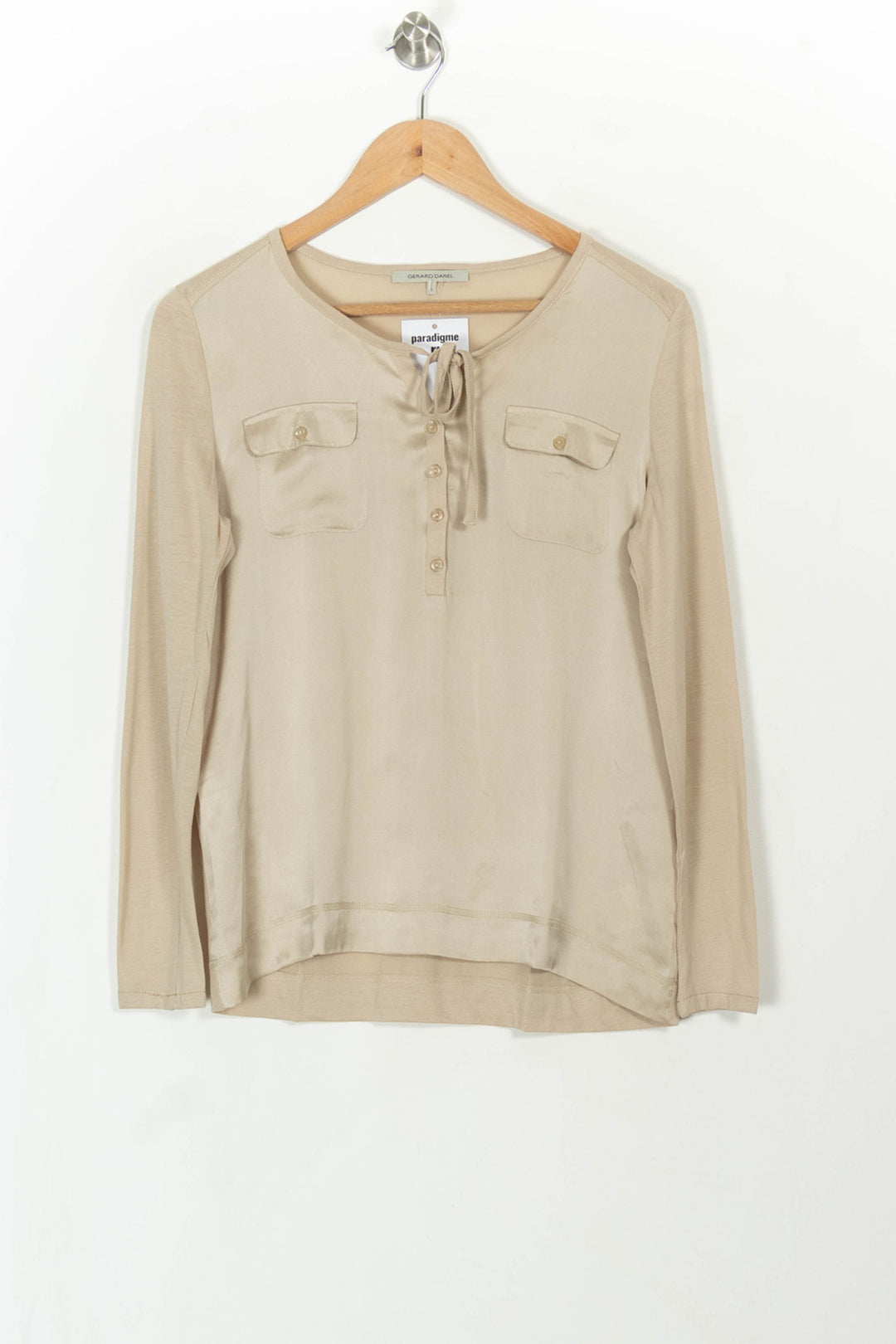 Blouse Beige - Taille S/36 de la marque Gerard Darel | PARAD108760 - Vendu par Paradigme - Image 2