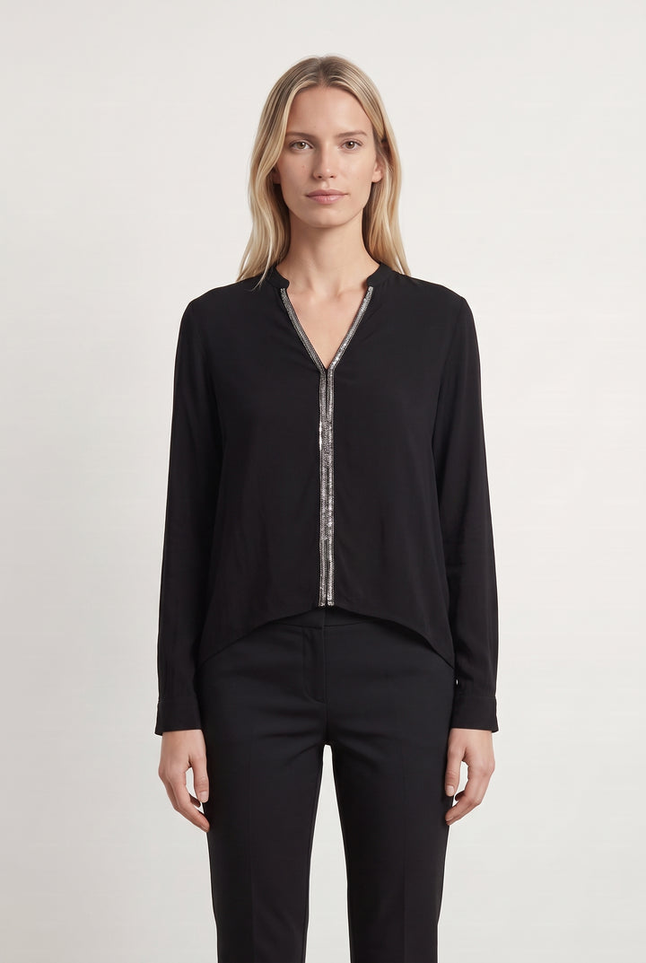 Blouse Noire - Taille S/36 de la marque Suncoo | PARAD108762 - Vendu par Paradigme - Image 1
