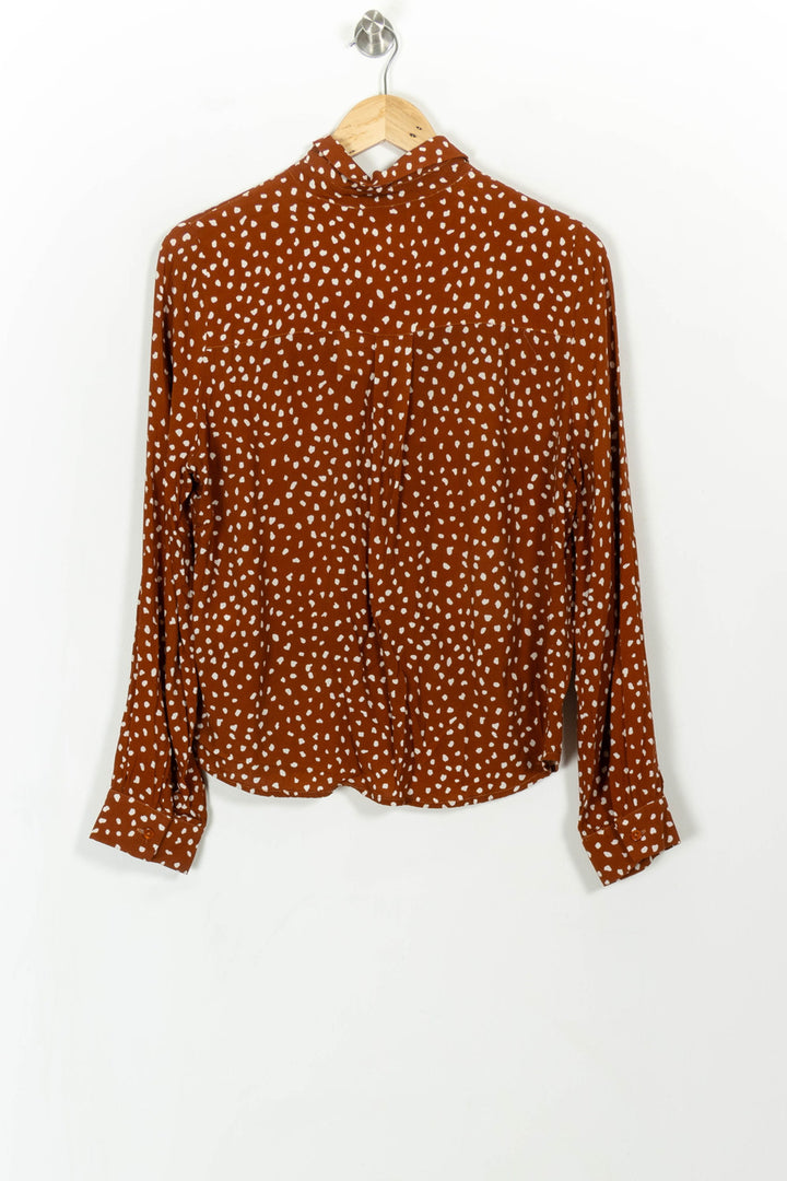 Chemise Marron et Blanche - Taille L/40 de la marque SAAJ | PARAD108764 - Vendu par Paradigme - Image 4