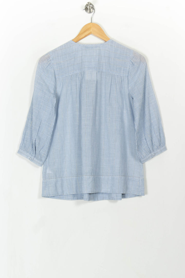 Blouse Bleue - Taille XS/34 de la marque La Fée Maraboutée | PARAD108765 - Vendu par Paradigme - Image 4
