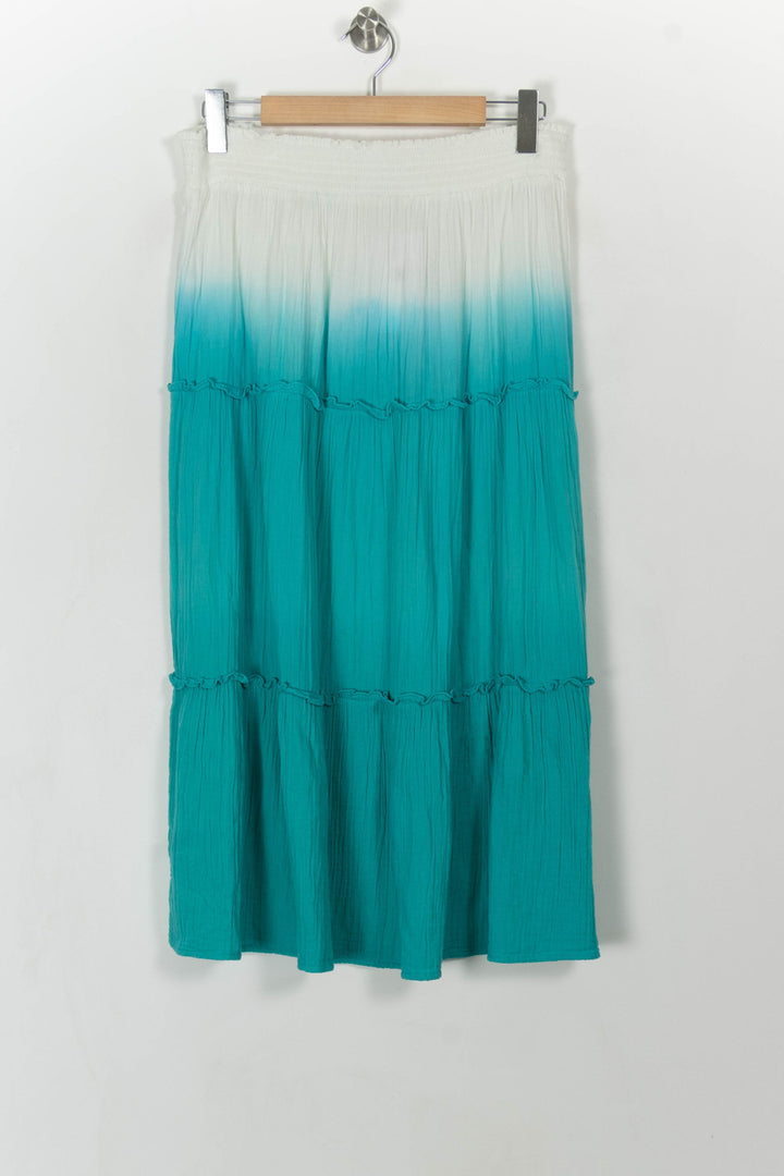 Jupe Longue Blanche et Verte - Taille XL/42 de la marque Petite Mendigote | PARAD108767 - Vendu par Paradigme - Image 4