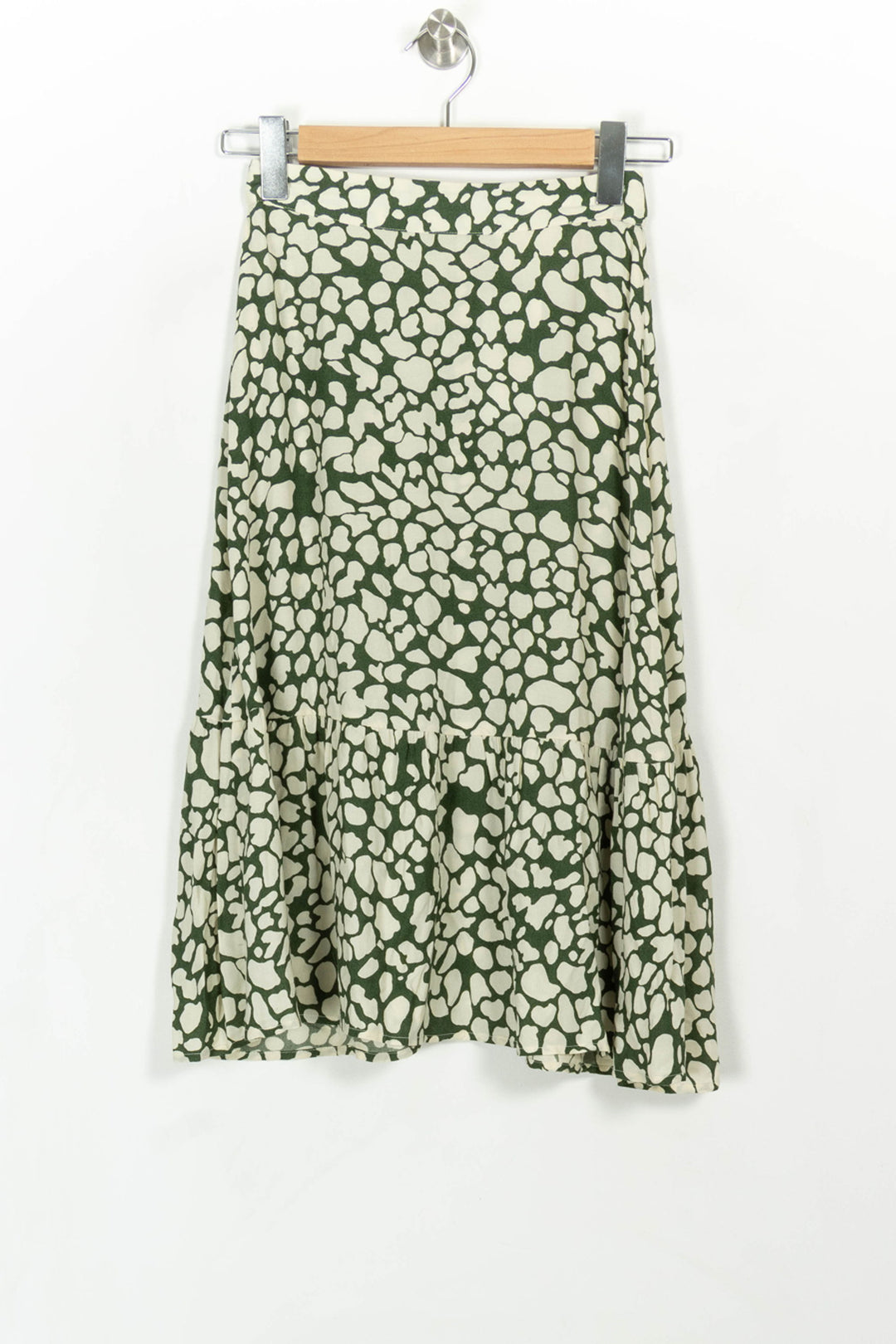 Jupe Longue Verte et Écrue - Taille XS/34 de la marque Léon & Harper | PARAD108778 - Vendu par Paradigme - Image 4
