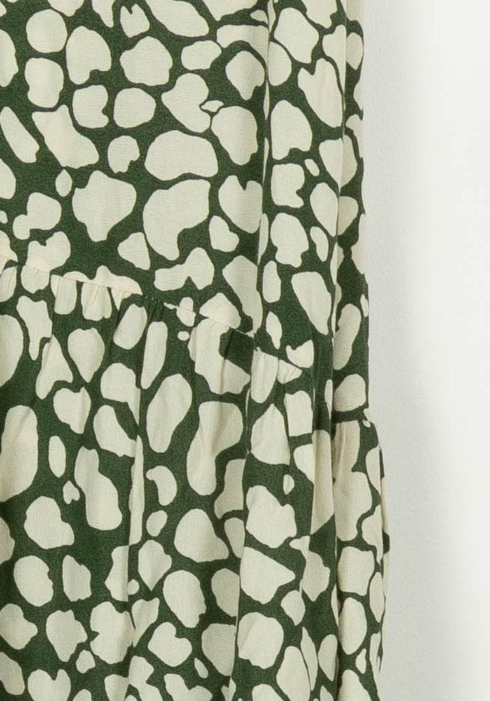 Jupe Longue Verte et Écrue - Taille XS/34 de la marque Léon & Harper | PARAD108778 - Vendu par Paradigme - Image 3