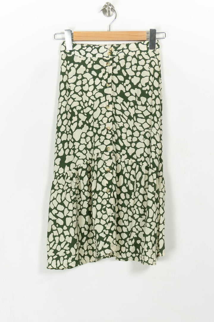 Jupe Longue Verte et Écrue - Taille XS/34 de la marque Léon & Harper | PARAD108778 - Vendu par Paradigme - Image 2