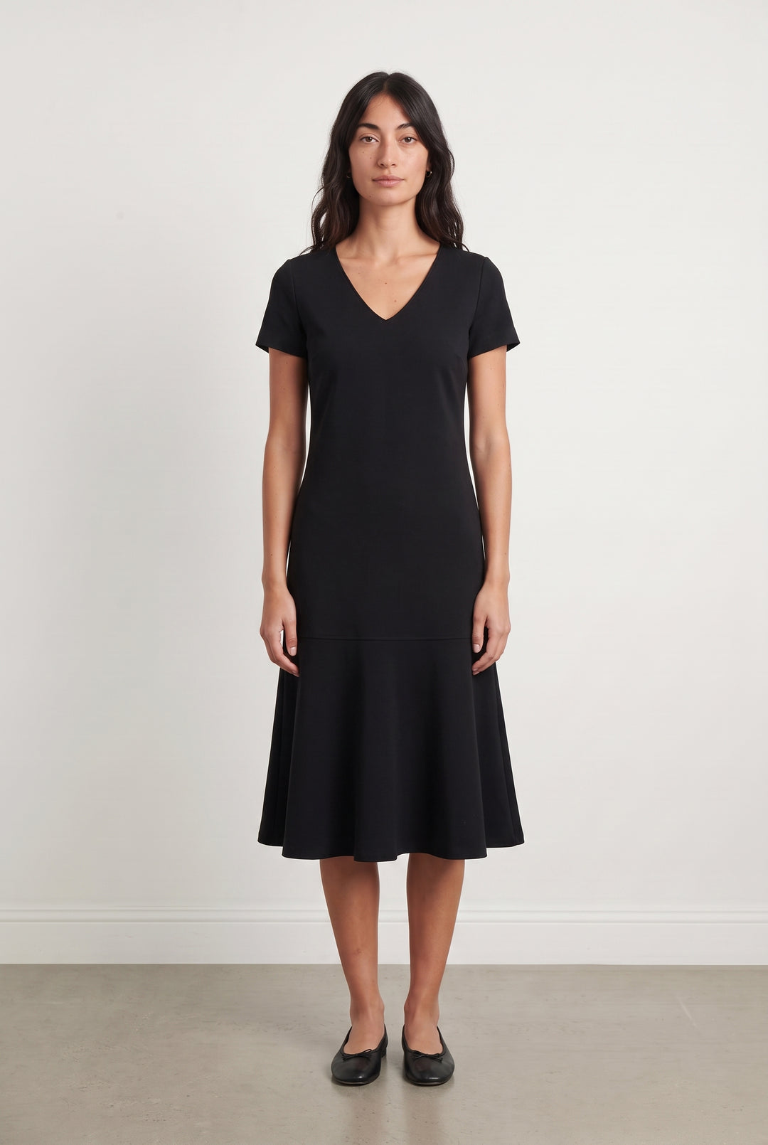 Robe Midi Noire - Taille M/38 de la marque Caroll | PARAD108780 - Vendu par Paradigme - Image 1