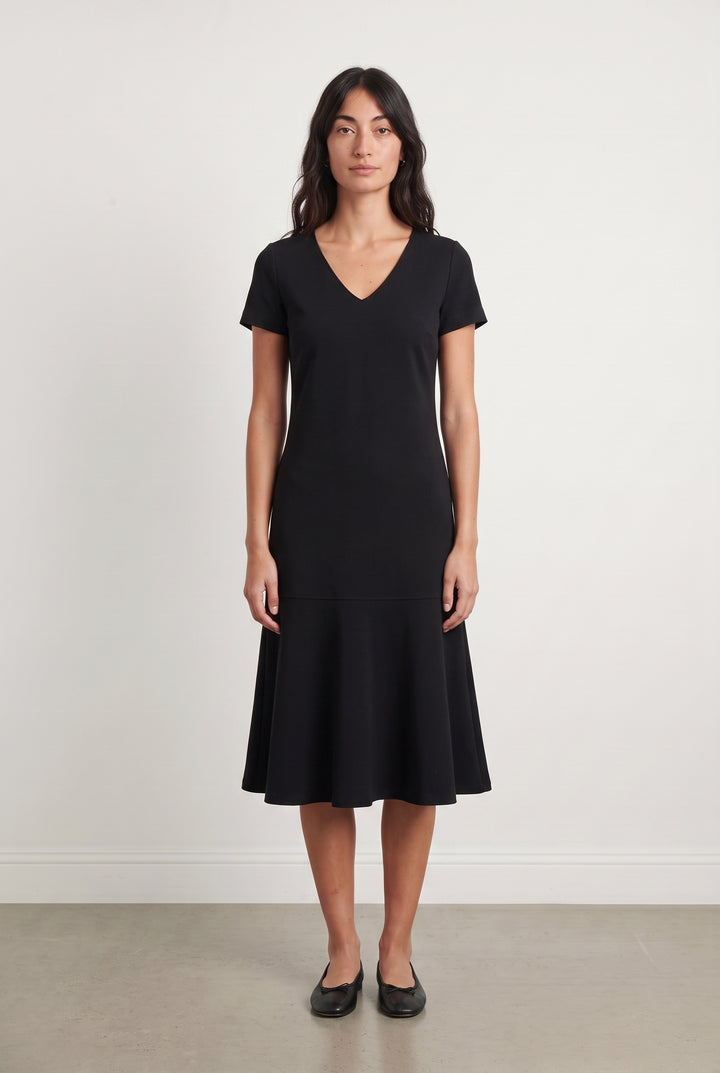 Robe Midi Noire - Taille M/38 de la marque Caroll | PARAD108780 - Vendu par Paradigme - Image 1