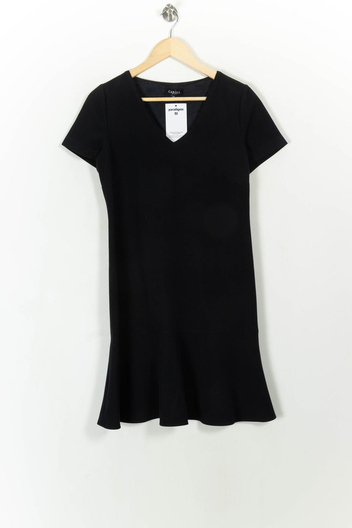 Robe Midi Noire - Taille M/38 de la marque Caroll | PARAD108780 - Vendu par Paradigme - Image 2