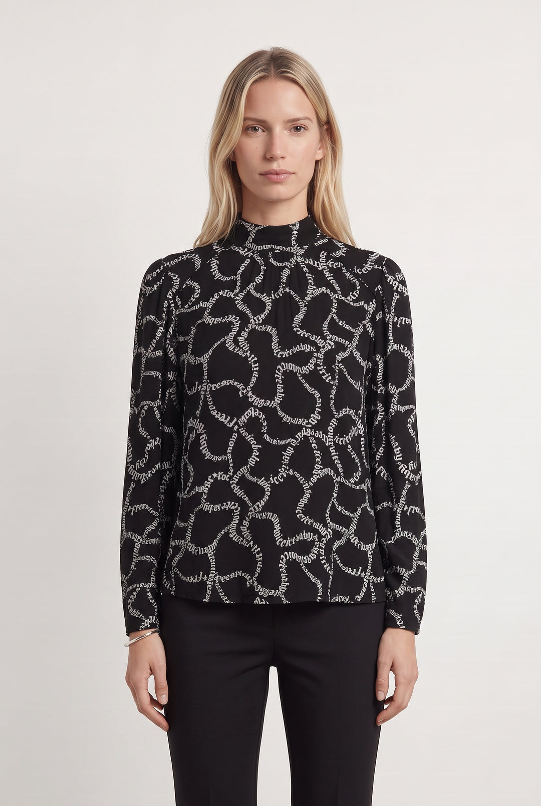 Blouse Noire et Blanche - Taille M/38 de la marque IKKS | PARAD108783 - Vendu par Paradigme - Image 1