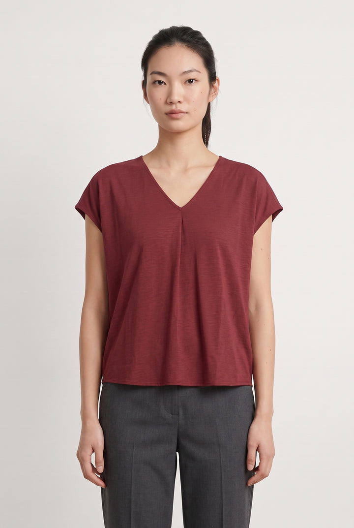 Blouse Bordeaux - Taille T.U. de la marque Grace & Mila | PARAD108784 - Vendu par Paradigme - Image 1
