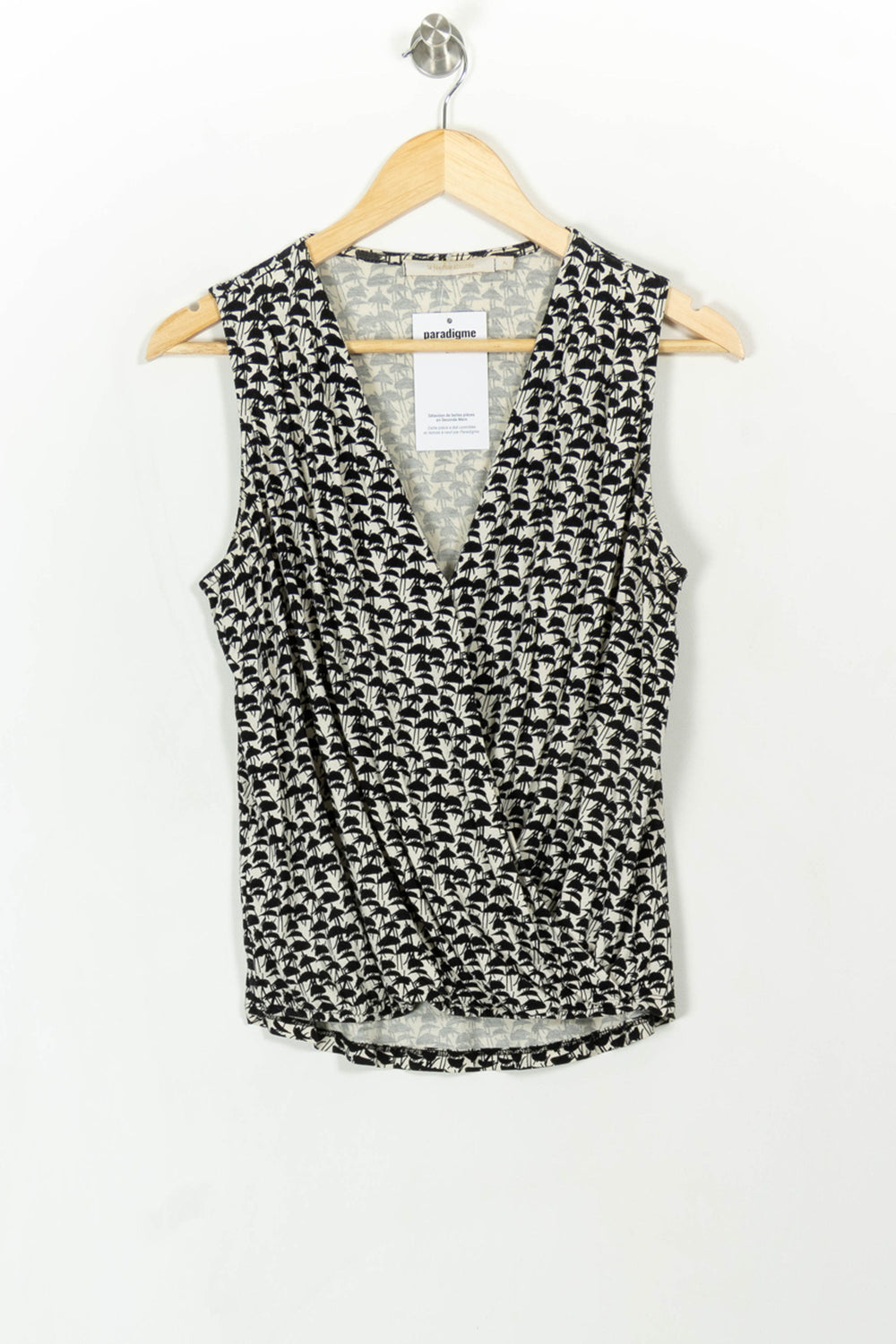 Top Noir et Blanc - Taille M/38 de la marque La Fée Maraboutée | PARAD108786 - Vendu par Paradigme - Image 2