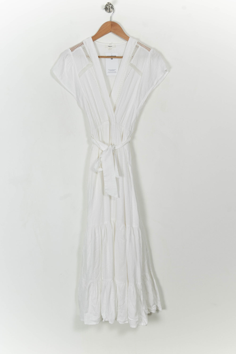 Robe Longue Blanche - Taille S/36 de la marque Suncoo | PARAD108787 - Vendu par Paradigme - Image 2
