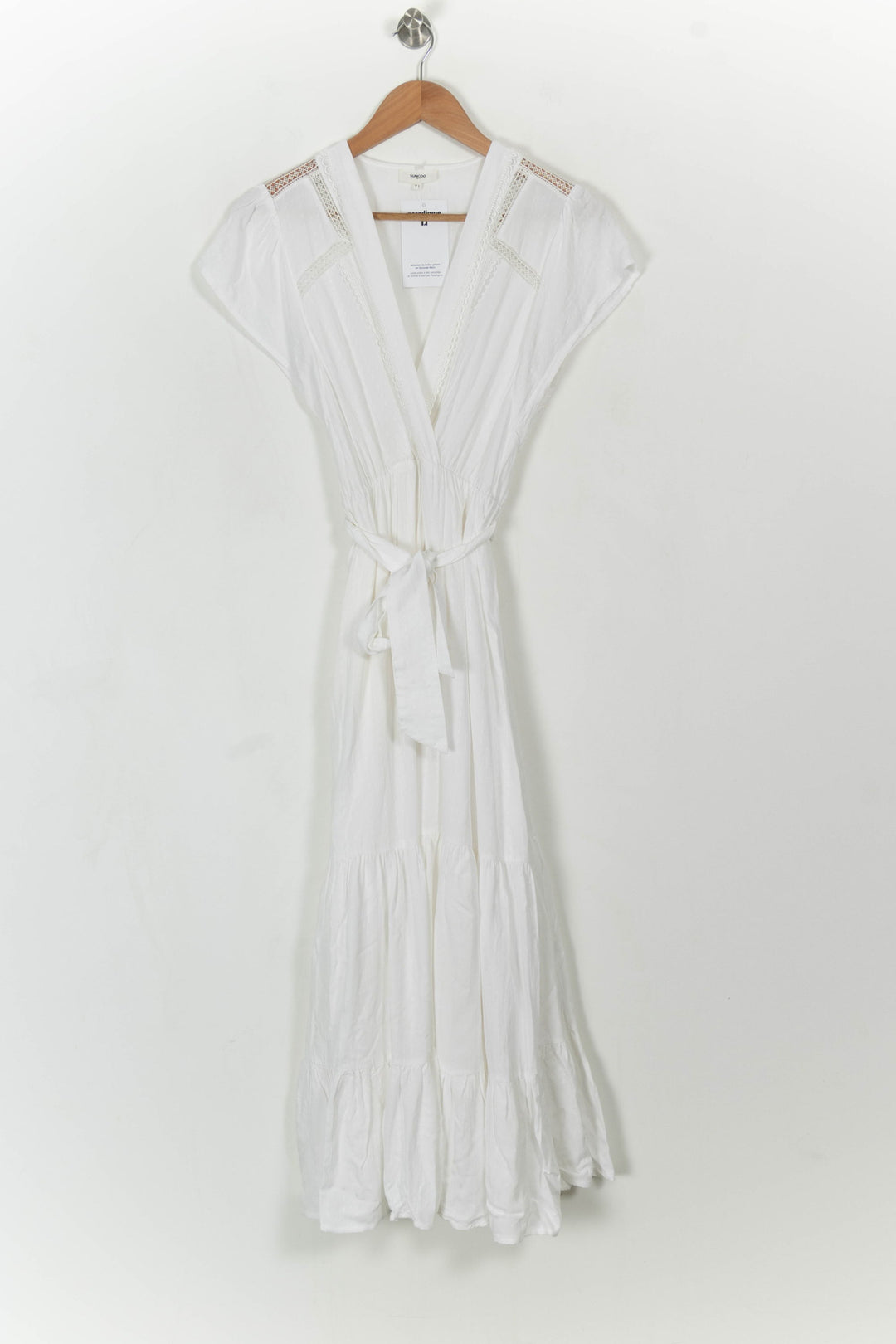 Robe Longue Blanche - Taille S/36 de la marque Suncoo | PARAD108787 - Vendu par Paradigme - Image 2